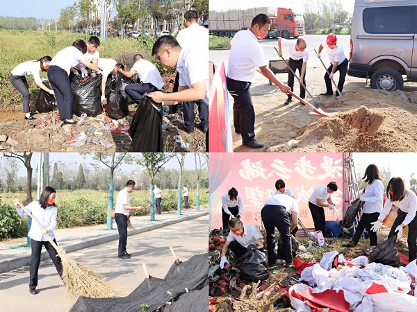 霍邱項目開展“衛生大掃除，黨員我先行”主題活動